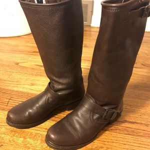 Frye Veronica slouch boot brown size 9